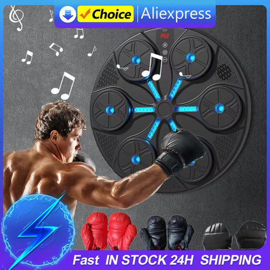  Music Boxing Machine – Smart Bluetooth-Compatible Punching Bag with USB Charging & Gloves for Home Gym